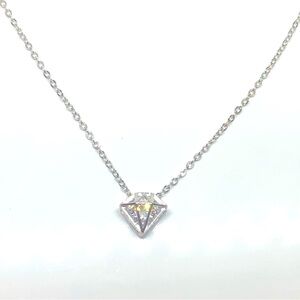 Center Stone Diamond Necklace